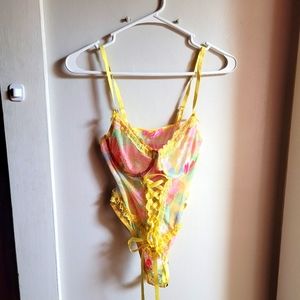 Yellow one piece teddy from Sugar Thrillz